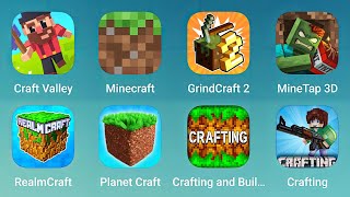 Craft Valley Minecraft GrindCraft 2 MineTap 3D RealmCraft Planet Craft Crafting and Building [upl. by Amiaj]