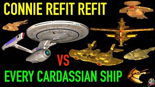 25th Century Constitution Class VS ALL Major Cardassian Ships  Star Trek Starship Battles [upl. by Polito]