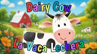 La Vaca Lechera  Bilingual Spanish amp English Song for Kids 🎶 [upl. by Niwled977]