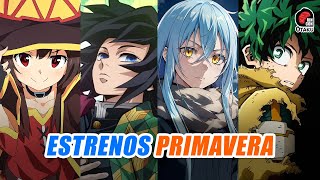 Estrenos de ANIME PRIMAVERA 2024 y donde verlos [upl. by Yenreit916]