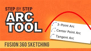 How to Create Arcs in Fusion 360 all 3 explained [upl. by Kemeny499]