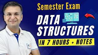 Complete DS Data Structure in one shot  Semester Exam  Hindi [upl. by Diamante]