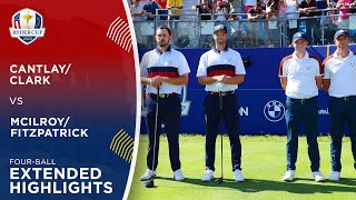 CantlayClark vs FitzpatrickMcIlroy Extended Highlights  2023 Ryder Cup [upl. by Aphra]