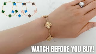 WHY YOU SHOULDNT BUY THE VAN CLEEF amp ARPELS 5 MOTIF VINTAGE ALHAMBRA GUILLOCHE BRACELET [upl. by Idaline884]