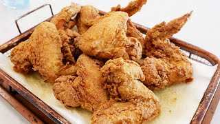 Southern Fried Chicken Wings  How To Make Crispy Fried Chicken  So Easy [upl. by Einnad]