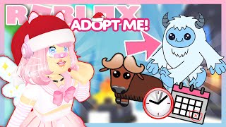 NUEVAS MASCOTA YETI HOMBRE DE LAS NIEVES ¡SÓLO FALTAN HORAS PARA ACTUALIZACION en ADOPT ME ❄️☃️ [upl. by Yssor]