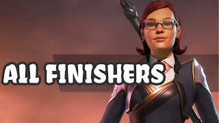 All Finishers with Loba’s Headmistress Skin  Apex Legends 4K 60 FPS [upl. by Yro693]