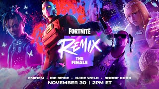 FORTNITE REMIX THE FINALE NOVEMBER 30  2PM ET LIVE EVENT LIVE STREAM [upl. by Odlabso]