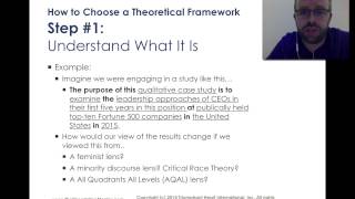 How to Choose a Theoretical Framework for My Dissertation [upl. by Aihsemek]