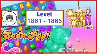 Candy Crush Soda Saga level 1861 to 1865 [upl. by Lachman]