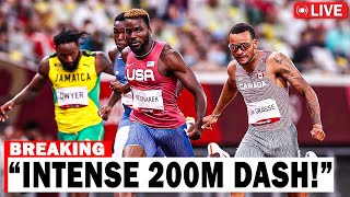 EPIC BATTLE Noah Lyles vs Andre De Grasse in the 200m Dash [upl. by Leigh]