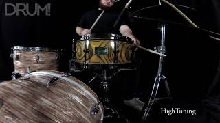 Gear DemoReview Canopus Zelkova Snare Drum [upl. by Tobye]