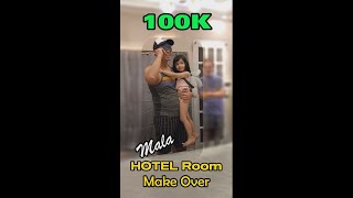 100K mala HOTEL Room MAKEOVER [upl. by Bess]