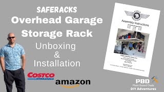 How to install Overhead Garage Storage System  Timelapse Video Organized Garage Series [upl. by Leahcimauhsoj]