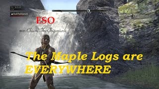 Maple Logs are EVERYWHERE Farming Auridon Elder Scrolls Online [upl. by Absalom]