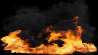 Burning Fire amp Dark Smoke Cozy Fireplace Background Video 4k [upl. by Ycaj]