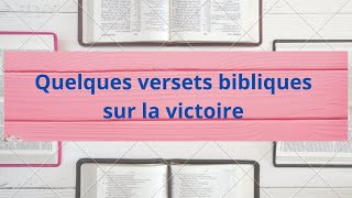 QUELQUES VERSETS BIBLIQUES SUR LA VICTOIREsaradonaidesrivieres202 fyp chrétiens church [upl. by Nnaasil]