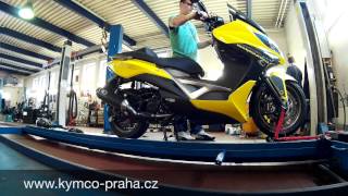 Kymco Xciting 400i ABS TurboKit H2  instalation [upl. by Etteval900]