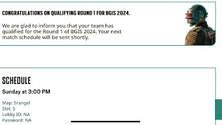 Qualify For BGIS ROUND 1 ♥️ [upl. by Adnavoj]