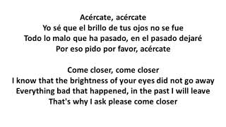 Tini  Acércate Lyrics Translation in English [upl. by Baruch]