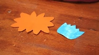 DIY Symmetrical Flower  Paper Flower Crafts [upl. by Knick868]