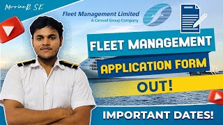 Fleet Management DNS Sponsorship Application Form Out  August 2024  MarineR Sk [upl. by Skyla]