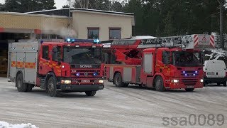 Storstockholms Brandförsvar 311820 311530 Brännkyrka utryckning SE  12016 [upl. by Brook]