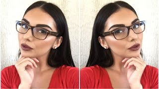 Bronzed Glowy Makeup  For Girls with Glasses [upl. by Spiegel]