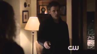 The Vampire Diaries 4x14 Klaus and Caroline scene [upl. by Ahsier]