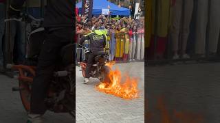 Garden city university ❤️‍🔥bangalore karnataka stuntshow bike ktm tvs apache duke duke200 [upl. by Yenitirb433]