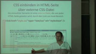 CSS und XHTML  zur Trennung von Inhalt und Design  wie CSS in HTML integriert wird [upl. by Adore]