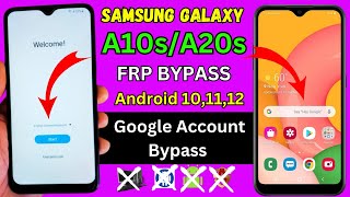 Samsung A20sA10s  android 101112  FRP Bypass 2024  Package disabler Error not working [upl. by Nwahser855]