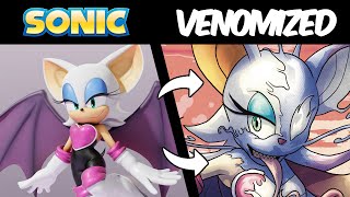 What if SONIC characters WERE VENOMIZED Speedpaint amp lore [upl. by Lahpos]