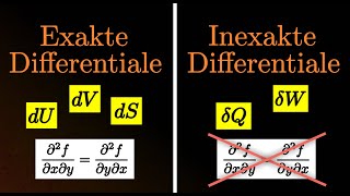 Exakte amp Inexakte Differentiale  Einfache Erklärung Beispiele Thermodynamik Physik amp Chemie [upl. by Legnalos686]