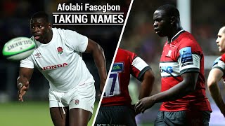 Afolabi Fasogbon  Taking Names  GloucesterEngland Rugby Tribute [upl. by Htidra69]