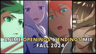 Anime Openings and Endings Mix of Fall 2024 [upl. by Bren]