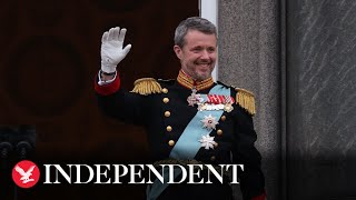 Watch again Denmarks Frederik becomes King as Queen Margrethe abdicates throne [upl. by Ahsak]