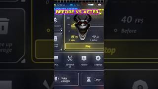 High FPS Before vs after shorts freefire freefirefpsboost [upl. by Milka]