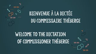 The Commissioners Dictation 2022  La dictée du Commissaire 2022 [upl. by Lais]