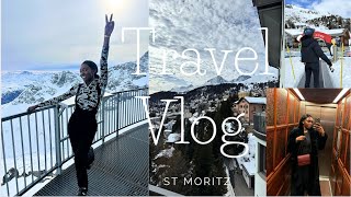 Weekly Vlog Skiing In St Moritz Switzerland London for 24hr [upl. by Enelad]