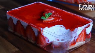 Delicious Strawberry Tiramisu In 10 minutes  without coffee  Easy recipe  ASMR [upl. by Henrie411]