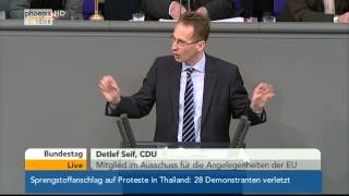 Bundestag  Arbeitsprogramm der EU am 17012014 [upl. by Akihsal474]