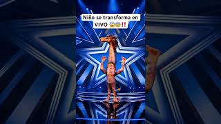 Niño se transforma en vivo 😨😱‼️ americasgottalent gottalent talento audiciones longervideos [upl. by Netsrak]