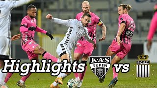 Highlights Matchday 14 KAS Eupen vs Sporting Charleroi 31 [upl. by Tonjes]