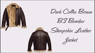 New B3 Bomber Fur Sheepskin Shearling Leather Jacket  B3 Bomber Collections  At Vanquishe [upl. by Ainessey]