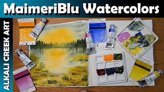 MaimeriBlu Watercolors and the Khadi Fat Book  so fun [upl. by Rehtse]