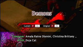 Demons  Doja Cat Karaoke Version [upl. by Awram]