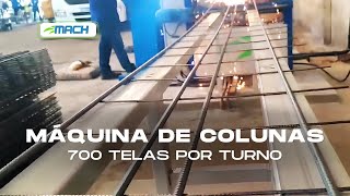 MÁQUINA DE COLUNAS SOLDADAS  PRODUÇÃO DE 700 TELAS POR TURNO  MC 2000 [upl. by Ahsikit]