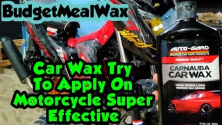 How to use Carnauba wax on motorcycle  Carnauba Car Wax  Autogard [upl. by Nebuer361]