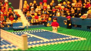 Finale US open 2013 Nadal tegen Djokovic in Lego [upl. by Artur]